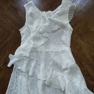 BCBG White Lace Kids Casual Dress